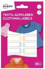 Naklejki na ubrania - 46x13 mm 2 ark/36 naklejek