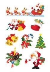 Naklejki sanie Mikołaja