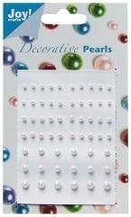 Perełki samoprzylepne liliowe 58szt