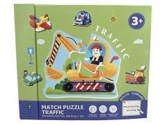 Puzzle i tablica suchościeralna z długopisem