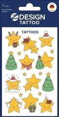 Tatuaże bożonarodzeniowe dla dzieci - gwiazdy