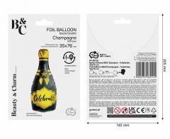 Balon foliowy B&C Szampan Celebrate 35x76cm