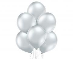 Balony Glossy Silver 50szt