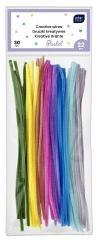 Druciki kreatywne 30cm pastel 32szt