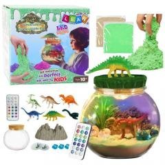Magiczne terrarium dinozaury DIY z LED
