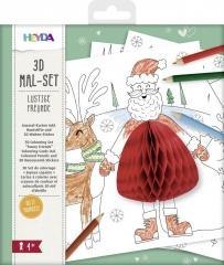 Malowanka 3D - Zimowe zabawy