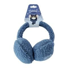 Nauszniki pluszowe niebieskie