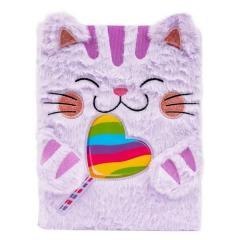 Pamiętnik A4 pluszowy Kotek