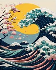 Zestaw do wyklejania plasteliną - Duża fala