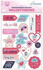 Naklejki samoprzylepne Walentynki