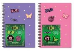 Notes A5/80K z przypinkami Wicked mix