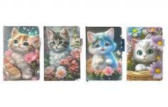 Notes C6 80K z gumką linia Kotek mix