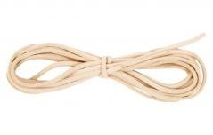 Sznurek do biżuterii ze sztucznej skóry biały