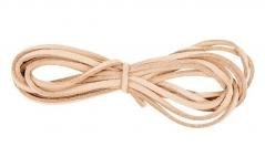 Sznurek do biżuterii ze sztucznej skóry jasny brąz