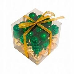 Bombki na choinkę nietłukące 50szt złote, zielone