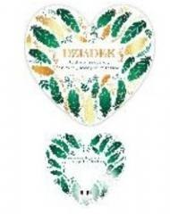 Laurka dwustronna Serce Dziadek - Pióra