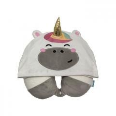 Poduszka podróżna z kapturem Jednorożec Hoodeazzz