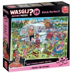 Puzzle 1000 Wasgij Jumbo Retro na kampingu