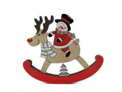 Bałwanek drewniany 10x9cm