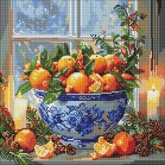 Diamentowa mozaika - Cytrusy w wazonie 40x40cm