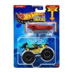 Hot Wheels Monster Trucks Pojazd 1:64 + Autko