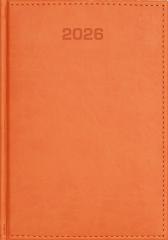 Kalendarz 2026 dzienny A5 Vivella pomarańczowy