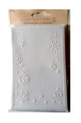 Karnety tłoczone + koperty 5szt Bombki