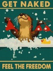 Malowanie po numerach - Plakat. Wolna wydra 30x40