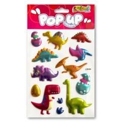 Naklejki metaliczne Happy Dinozaurs