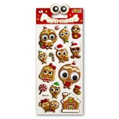 Naklejki puffy Christmas Gingerbread