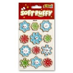 Naklejki puffy Christmas Snowflakes
