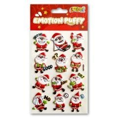 Naklejki puffy Emotion Santa Clauses