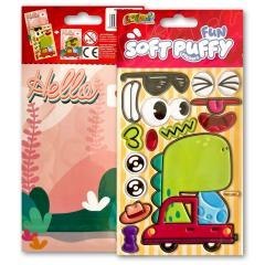 Naklejki puffy Fun with Dino