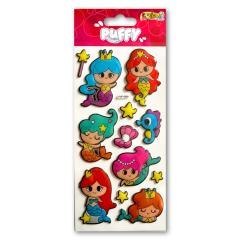 Naklejki puffy Happy Mermadis