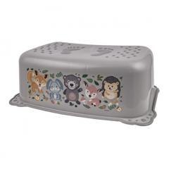 Podnóżek Miś Leśna Ferajna szary