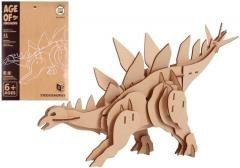 Puzzle drewniane 3D Dinozaur Stegozaurus