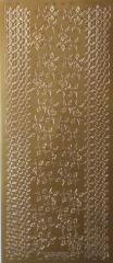 Stiker ażurowy 10x23cm bordiurka złoty