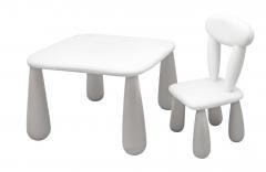 Stolik dla dzieci + krzesełko Luna Classic szary