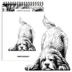 Szkicownik A5/60K na spirali - Pies Berneńczyk