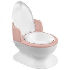 Toaleta dla maluchów biała, różowa
