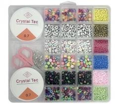 Zestaw koralików do robienia biżuterii