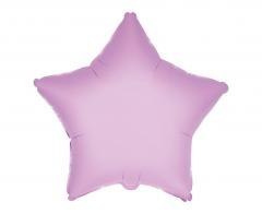 Balon foliowy 46cm Gwiazda różowa delikatna