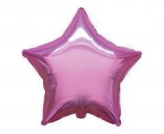 Balon foliowy 46cm Gwiazda różowa
