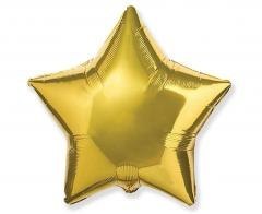 Balon foliowy 46cm Gwiazda złota