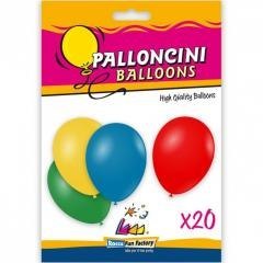 Balony lateksowe mix kolorów 26cm 20szt