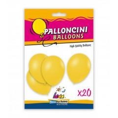 Balony żółte 26cm 20szt