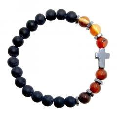 Bransoletka z kamieniem naturalnym - granat