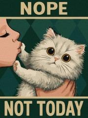 Malowanie po numerach - Plakat. Nie dzisiaj 30x40