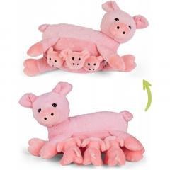 Mama świnka z 3 młodymi świnkami