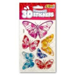 Naklejki 3D Transparent Six Butterflies